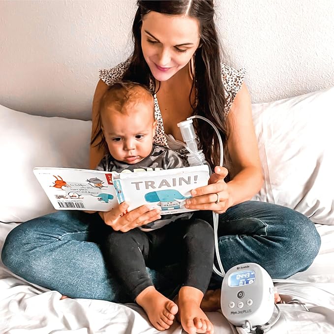 Ameda MYA Joy Plus Electric Breast Pump | Rechargeable | Hospital Grade | Includes HygieniKit & Ameda Pump Parts | Portable Breast Pump Hands Free