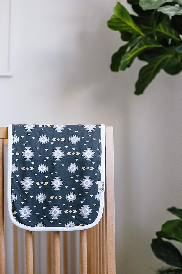 Copper Pearl Baby Burp Cloth Large 21''x10'' Size Premium Absorbent Triple Layer 3-Pack Gift Set “Cusco