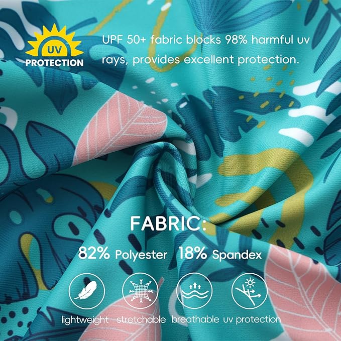 Baby Swimsuit UPF 50+ Sun Protection One Piece Zipper Beach Swimwear for Little Boys Girls Toddler