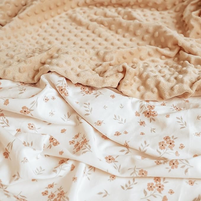 Konssy 2 Pack Nursing Pillow Covers, Soft and Comfortable Nursing Cover for Breastfeeding Pillows, Pillow Slipcover for Baby Girls Boys Newborn(Brown, Blossom)