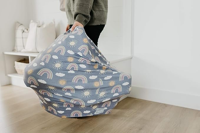 Copper Pearl Multi-Use Cover: Car Seat Covers, Nursing Cover, and Stroller Cover for Sun - Stretchy Fabric, All-Season Use, Stylish Designs, Easy Access for Moms - Hope