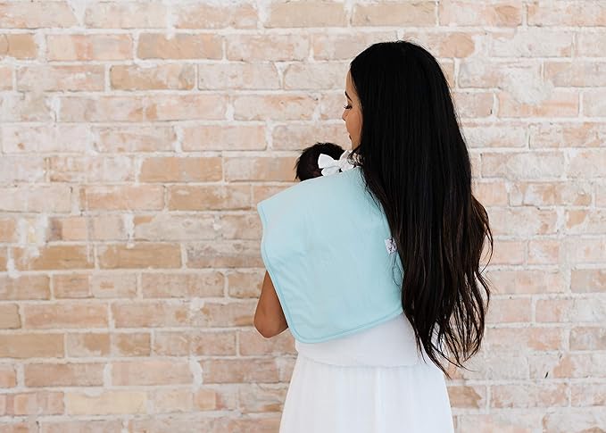 Copper Pearl Premium Baby Burp Cloths - 3-Pack Large Cotton Burp Cloths, Extra Soft Spit Up Rags with 3 Absorbent Layers, Perfect for Baby Boy and Baby Girl Gifts (21" x 10" Size, Stone Set)