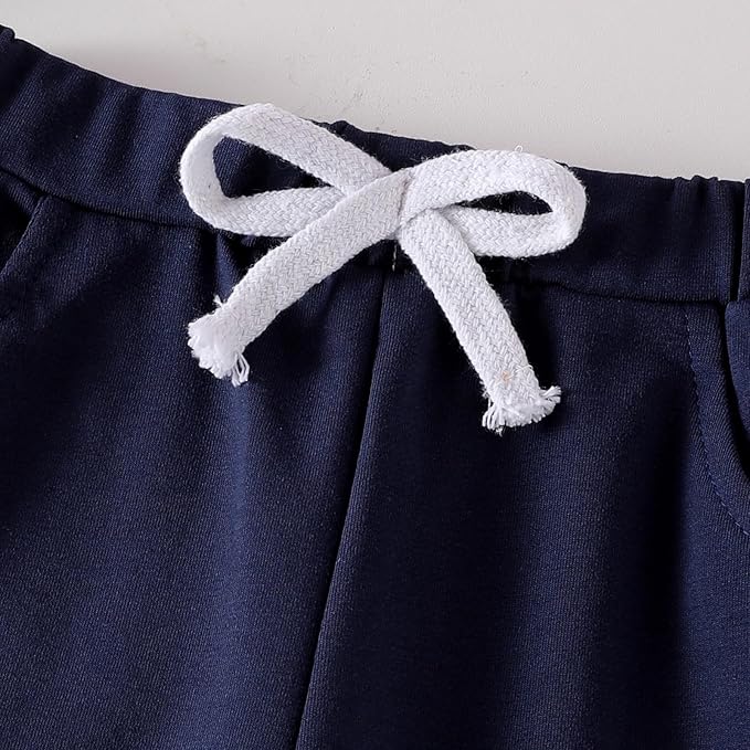 Toddler Boy Clothes Baby Outfits Fall Winter Long Sleeve Button Down Sweatshirt + Casual Pants 2pcs 18 Months - 5T