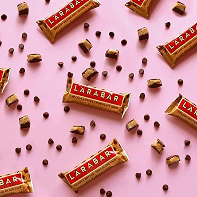 Larabar Peanut Butter Chocolate Chip, Fruit and Nut Bars, Gluten Free and Vegan, 28.8 oz, 18 Ct