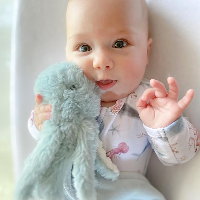MON AMI Oda The Octopus Plush Lovey for Babies – 13.5” | Knotted Security Blanket for Newborns