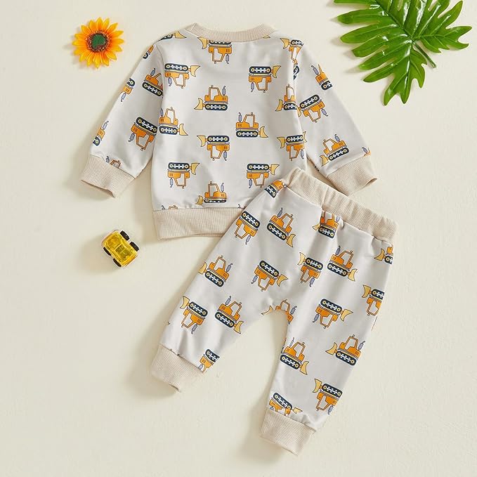 CIYCUIT Toddler Baby Boy Clothes Long Sleeve Sweatshirt Pants Set Fall Winter Outfits