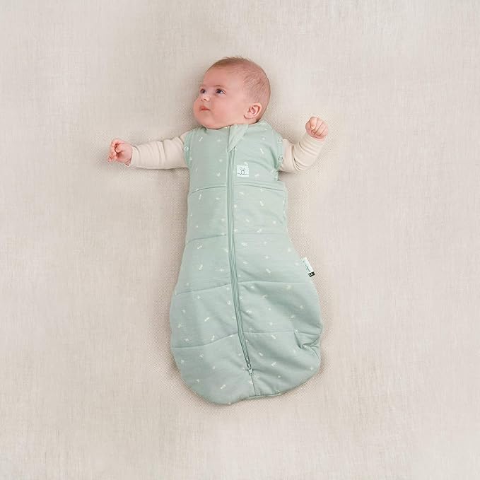 ergoPouch Cocoon Swaddle Sack 2.5 TOG - Baby Sleep Sack, Gentle Snug Fit Helps Calm Startle Reflex, Ideal for Arms In/Out Sleeping, Soft Breathable Fabric for Better Sleep (0 Months, Sage)