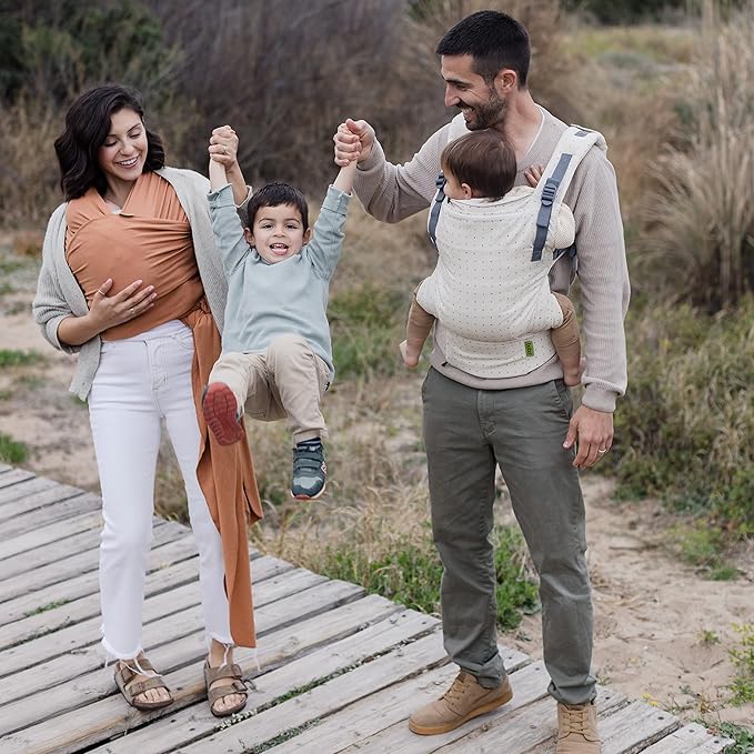 Boba Baby Wrap Carrier – Original Baby Sling Carrier for Newborns (7–35 lbs), Soft, Secure, Hands-Free & Ergonomic, Ideal for Comfortable Bonding, New Parents (Organic Fox)