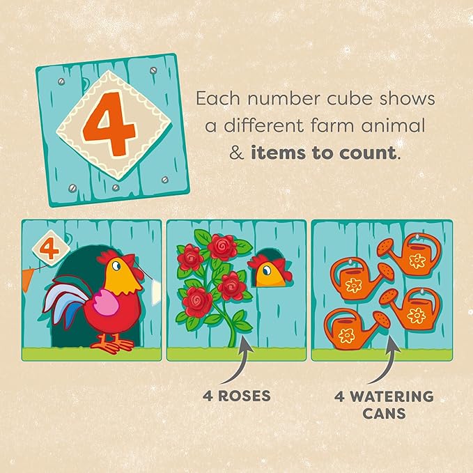 HABA On The Farm Stacking & Nesting Cubes – 10-Piece Montessori Toys for Toddlers, Award-Winning Educational Stacking Toy & Farm-Themed Blocks