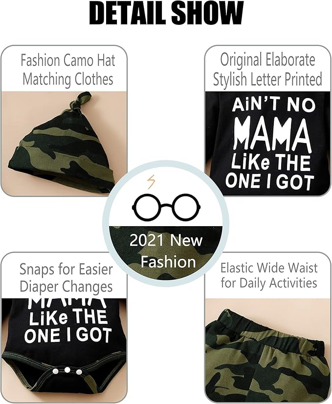 NZRVAWS Newborn Baby Boy Clothes Outfits Letter Prined Romper Pants Set Infant Baby Boy Clothing 0 3 6 9 12 18 Months