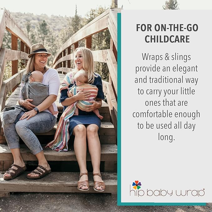 Hip Baby Wrap Ring Sling Baby Carrier for Infants and Toddlers - Beautiful, 100% Soft Cotton Baby Wraps Carrier for Babies 8-35 lbs - Perfect Baby Shower Gifts Moms and Dads - Nursing Cover (Autumn)