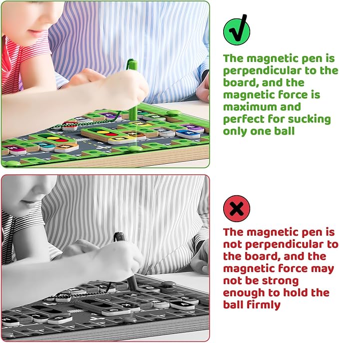 Magnetic Alphabet Maze,Montessori Toys,Alphabet Puzzle Toddler Toys for Ages 2-4,Sensory Toys Fine Motor Skills,Birthday Gifts for Kids