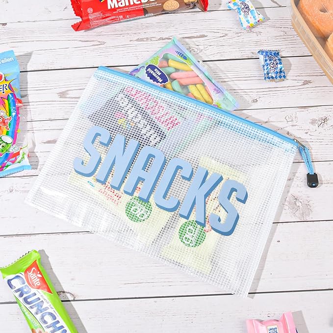 3pcs Hospital Bag Organizing Pouches for Labor and Delivery, Maternity Essentials Diaper Bag Organizer for Mom Travel - Blue/White