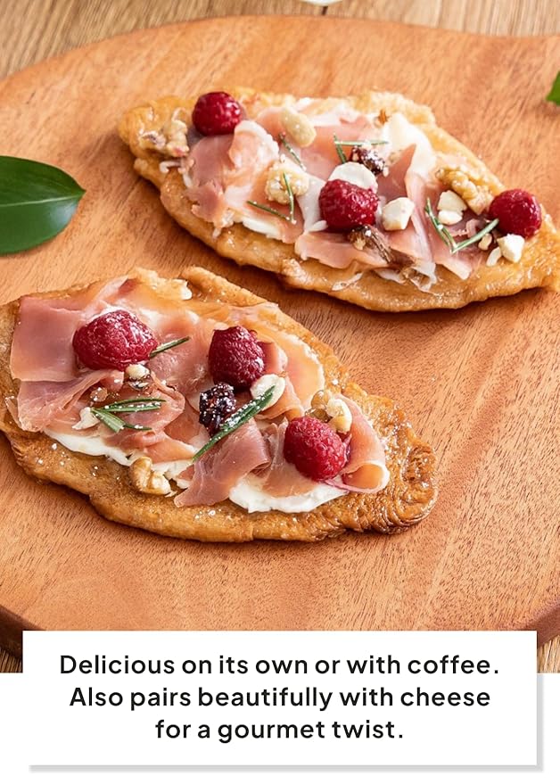 K FOOD KOREAN FOOD Flat Croissant Himalayan Pink Salt, Crispy and Buttery Dessert Bites, Only 102 Calories, Perfect for School Lunchboxes, Individually Wrapped, Pack of 10 (20g Each)