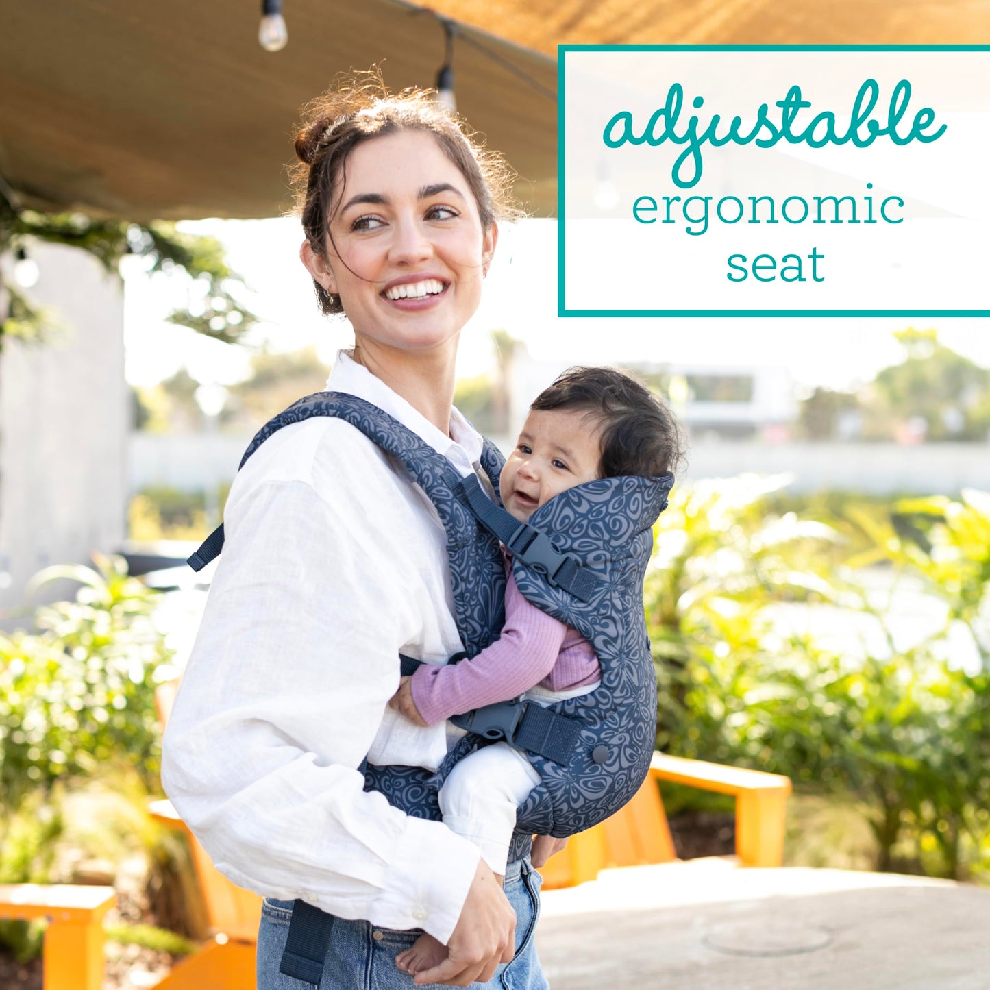 Infantino Flip 4-in-1 Convertible Baby Carrier, Adjustable, Ergonomic Babywearing, Registry Essential, Baby Carrier for Newborn to Toddler, Gray