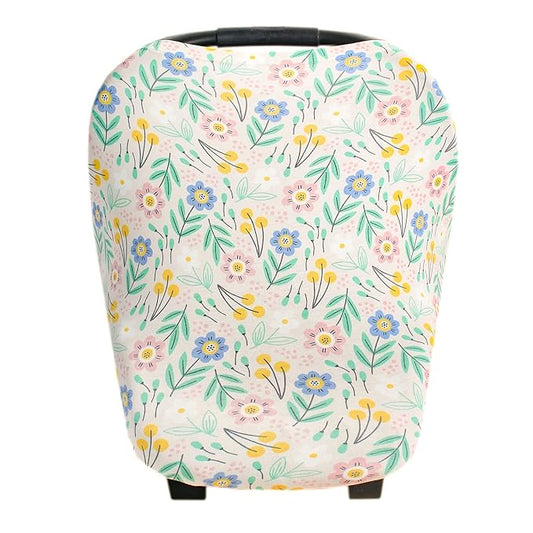 Copper Pearl Multi-Use Cover: Car Seat Covers, Nursing Cover, and Stroller Cover for Sun - Stretchy Fabric, All-Season Use, Stylish Designs, Easy Access for Moms - Clara