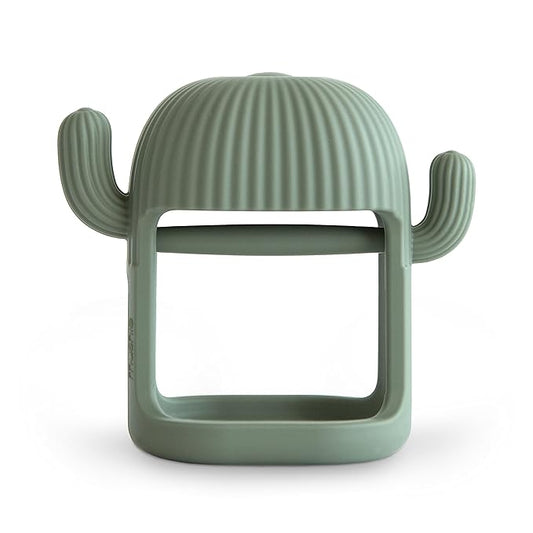 mushie Silicone Baby No-Drop Cactus Teether Toy