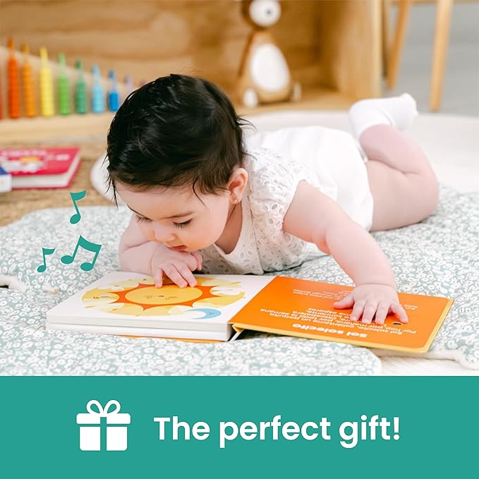 Binibi Spanish Musical Book for Toddlers Sol Solecito & Other Nursery Rhymes | Spanish Learning for Kids | Bilingual Children's Sound Book | Libro en espaรฑol para bebรฉs