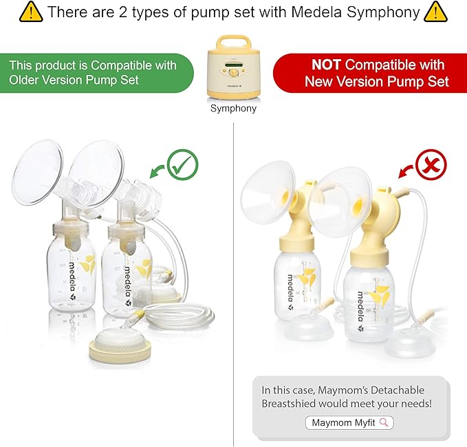Maymom Brand 15 mm 2xOne-Piece Extra Small Breastshield w/Valve and Membrane Compatible with Medela Breast Pumps; Non-Detachable Clear