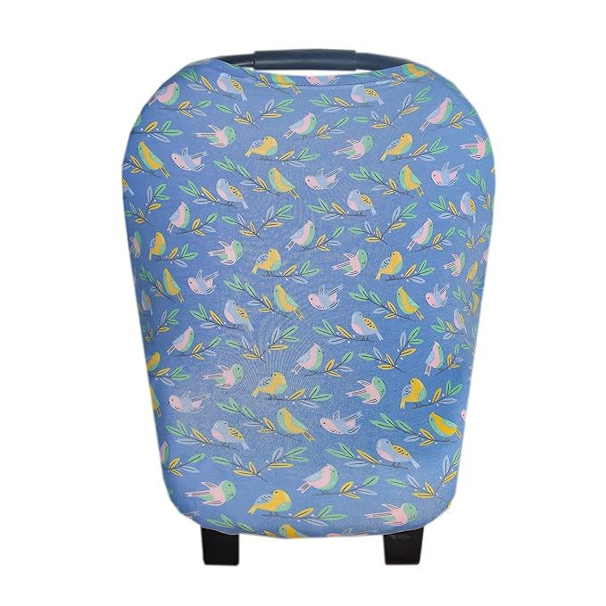 Copper Pearl Multi-Use Cover: Car Seat Covers, Nursing Cover, and Stroller Cover for Sun - Stretchy Fabric, All-Season Use, Stylish Designs, Easy Access for Moms - Birdie