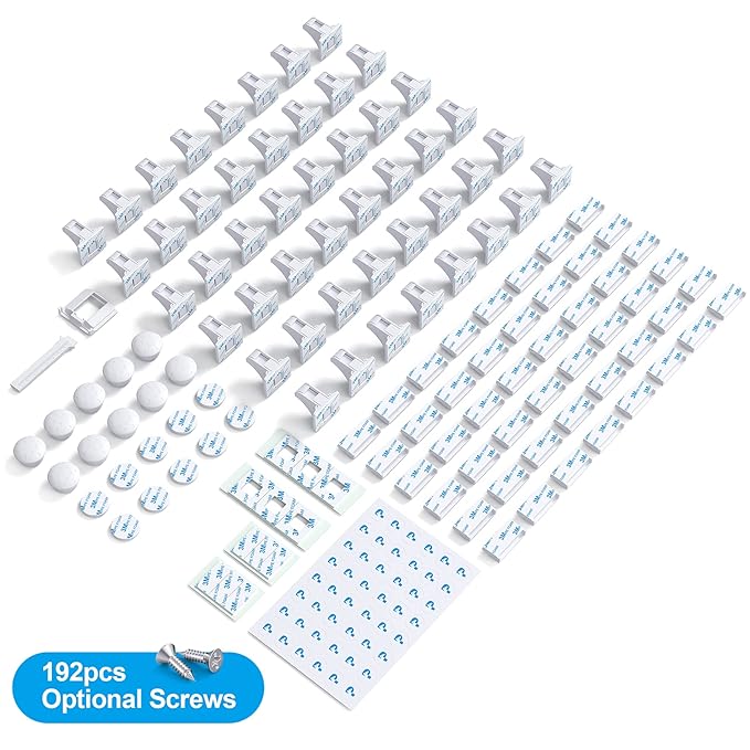 Cabinet Locks for Babies(48Locks+10Keys) Magnetic Child Locks for Cabinets Baby Proofing Cabinets-HelloPony