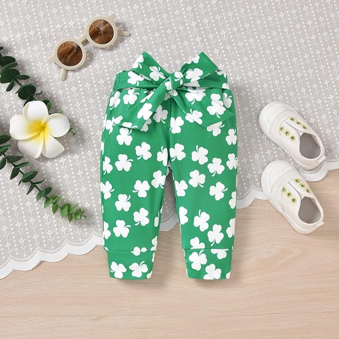 Aalizzwell Preemie Newborn Infant Baby Girls Clothes Ribbed Romper Bodysuit Pants Set Fall Winter Outfits