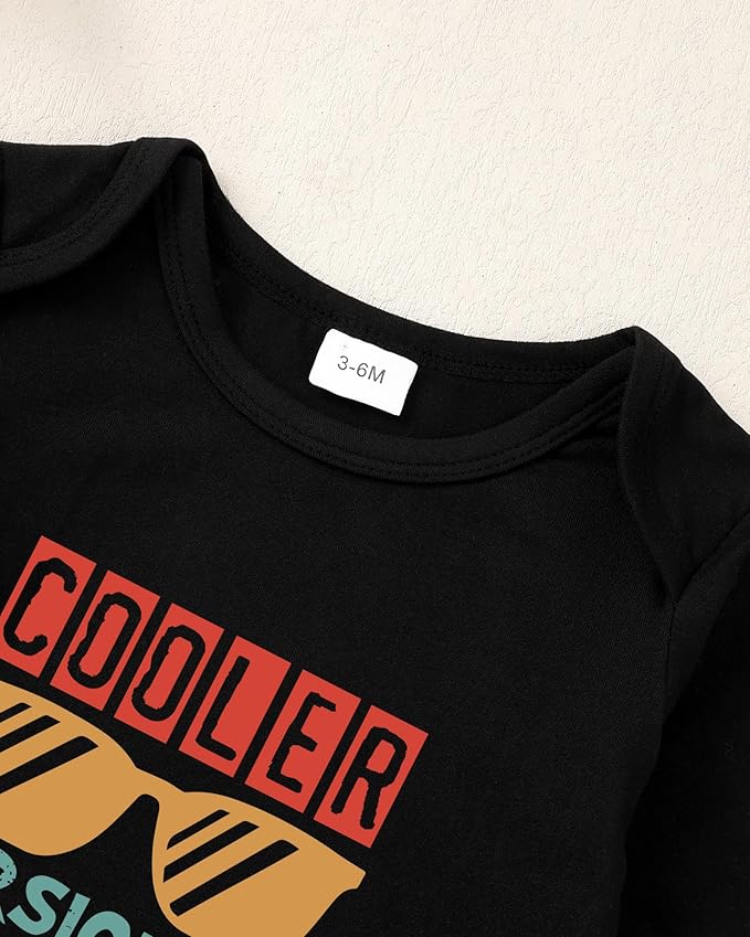 NZRVAWS Newborn Baby Boy Clothes Outfits Letter Prined Romper Pants Set Infant Baby Boy Clothing 0 3 6 9 12 18 Months