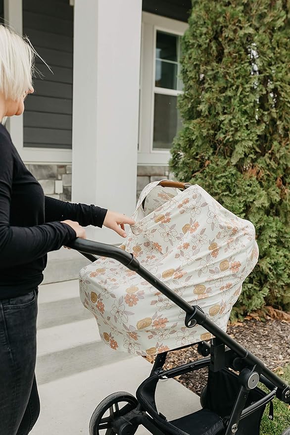 Ferra Multi-Use Cover: Car Seat, Nursing & Stroller Cover - Stretchy Fabric, All-Season, Stylish Designs