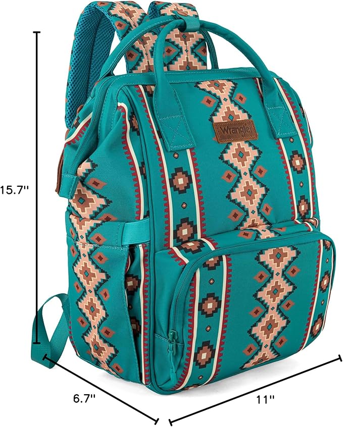 Montana West Wrangler Callie Diaper Bag Backpack with Stroller Straps Multifunction Baby Travel Bag WG2204-9110GN