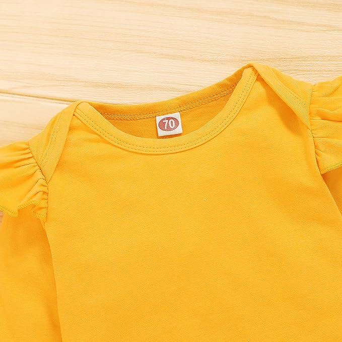 Infant Baby Girl Clothes Newborn Girl Outfit Long Sleeve Romper Pants Set Cute Baby Clothes for Girls Fall/Winter