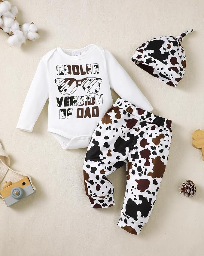 NZRVAWS Newborn Baby Boy Clothes Outfits Letter Prined Romper Pants Set Infant Baby Boy Clothing 0 3 6 9 12 18 Months