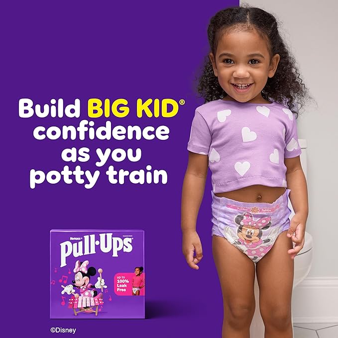 Pull-Ups Girls' Potty Training Pants, Size 4T-5T Training Underwear (38-50 lbs), 56 Count
