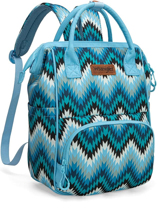 Montana West Wrangler Aztec Callie Diaper Bag Backpack with Stroller Straps Multifunction Baby Travel Bag WG2211-9110JN
