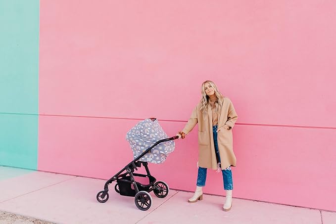 Copper Pearl Multi-Use Cover: Car Seat Covers, Nursing Cover, and Stroller Cover for Sun - Stretchy Fabric, All-Season Use, Stylish Designs, Easy Access for Moms - Hope