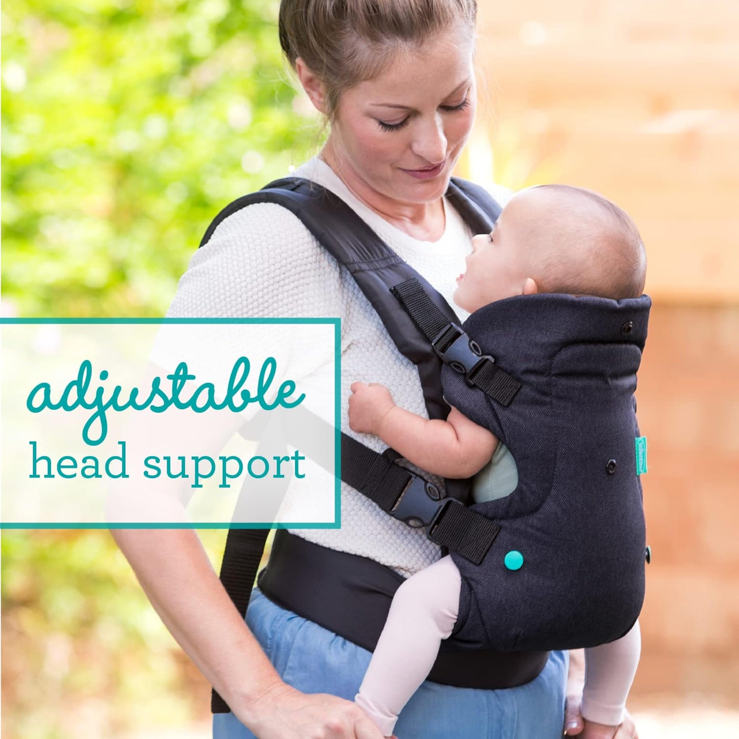 Infantino Flip 4-in-1 Convertible Baby Carrier, Adjustable, Ergonomic Babywearing, Registry Essential, Baby Carrier for Newborn to Toddler, Gray