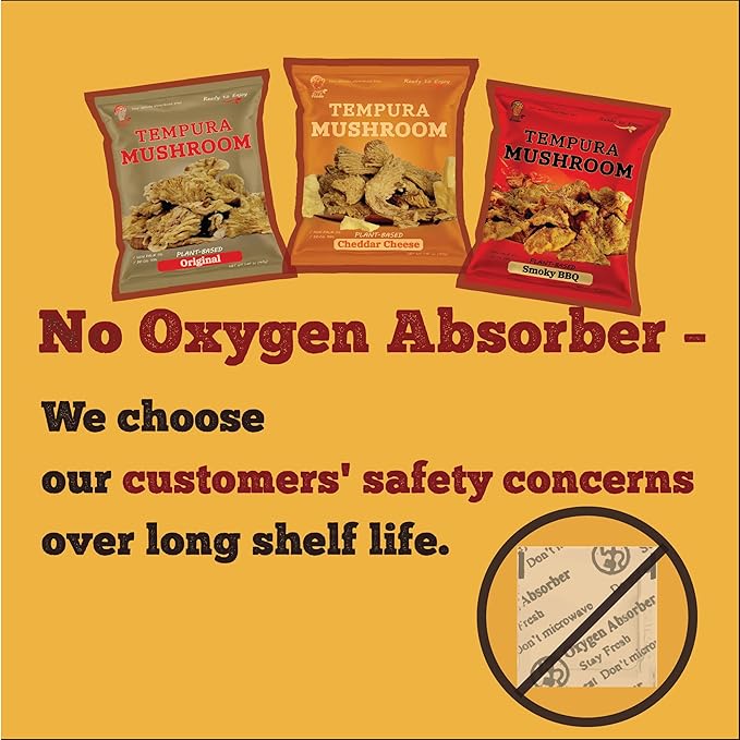 BITETUOSO Crunchy Oyster Mushroom Chips, On the Go, Savory Plant-Based Snack, Cheddar Cheese Flavor (Plant-Based), 1.41 oz (Pack of 6), Dairy Free, Vegan, Crispy Gourmet Snack, No MSG, Cheddar Cheese.