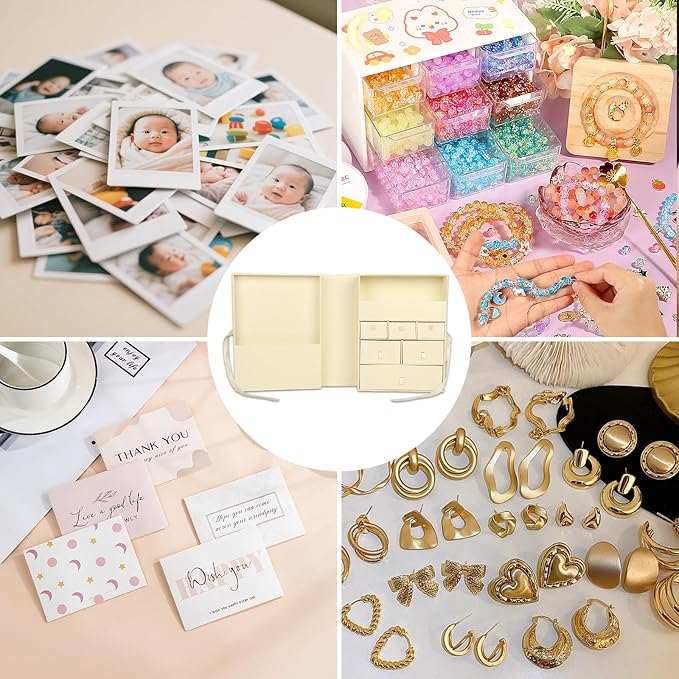 Memory Box for Kids,Baby Keepsake Box, Large Memory Box with Lids 8 Additional Items Neutral Minimalist Newborn Keepsake Box for Baby Girl & Boy,Gift for Baby Shower, Expecting Moms(Light Yellow)