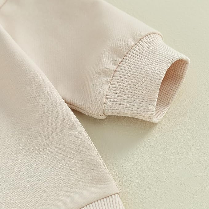 VISGOGO Infant Baby Boy Girls Big Lil Bro Big Lil Sis Matching Set Sweatshirt Romper Embroidery Sweater Toddler Clothes