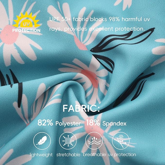 Baby Swimsuit UPF 50+ Sun Protection One Piece Zipper Beach Swimwear for Little Boys Girls Toddler