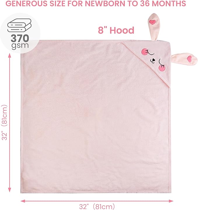 Mooreeke 2 Pack Toddler Towels - 100% Cotton Toddler Hooded Towels - Soft Baby Bath Towel with Hood for Newborn - Comfort Towel for Baby Girls and Boys - Animal Shaped (Dinosaur & Bunny)