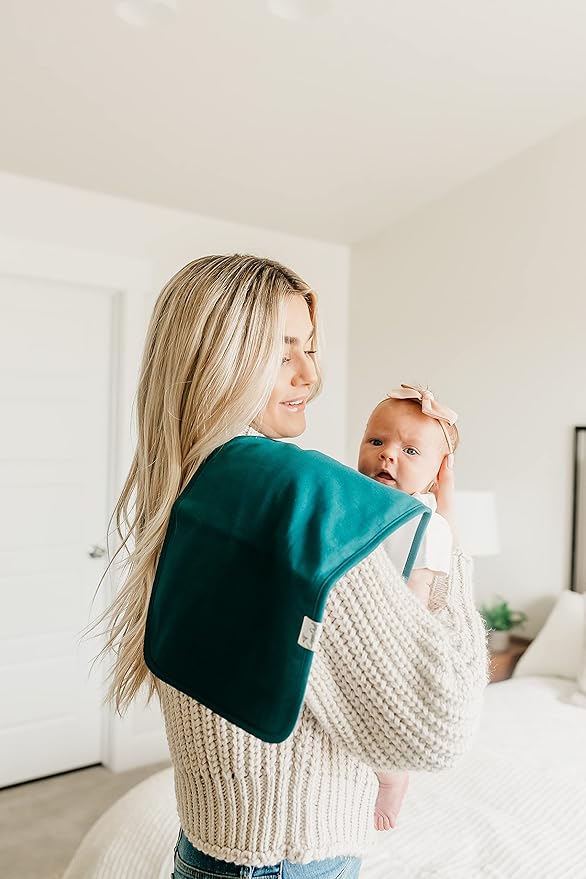 Copper Pearl Baby Burp Cloth Large 21''x10'' Size Premium Absorbent Triple Layer 3-Pack Gift Set “Blaze