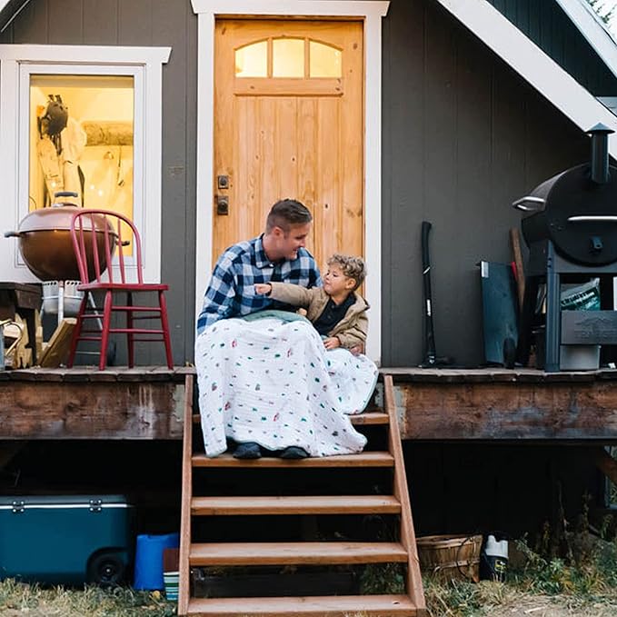 Little Unicorn Original Premium Cotton Quilt | Multi-Layered & Extra-Soft Muslin Fabric |for Babies & Toddlers (Powdery Party)