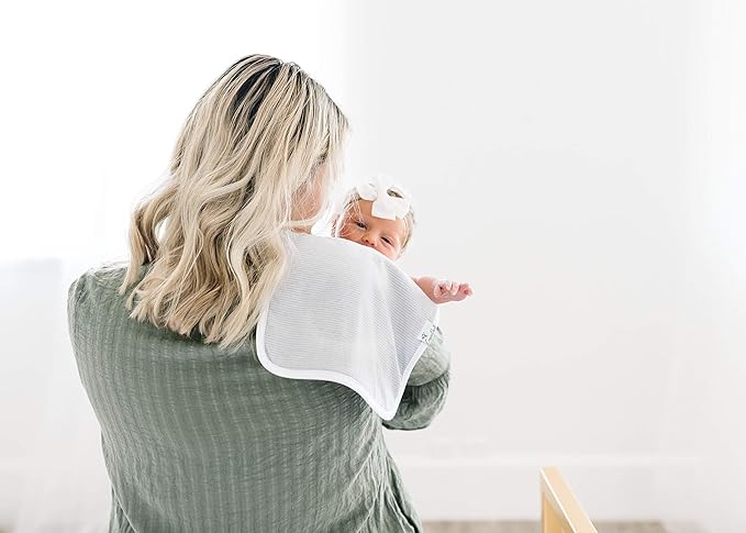 Copper Pearl Premium Baby Burp Cloths - 3-Pack Large Cotton Burp Cloths, Extra Soft Spit Up Rags with 3 Absorbent Layers, Perfect for Baby Boy and Baby Girl Gifts (21" x 10" Size, Lennon Set)