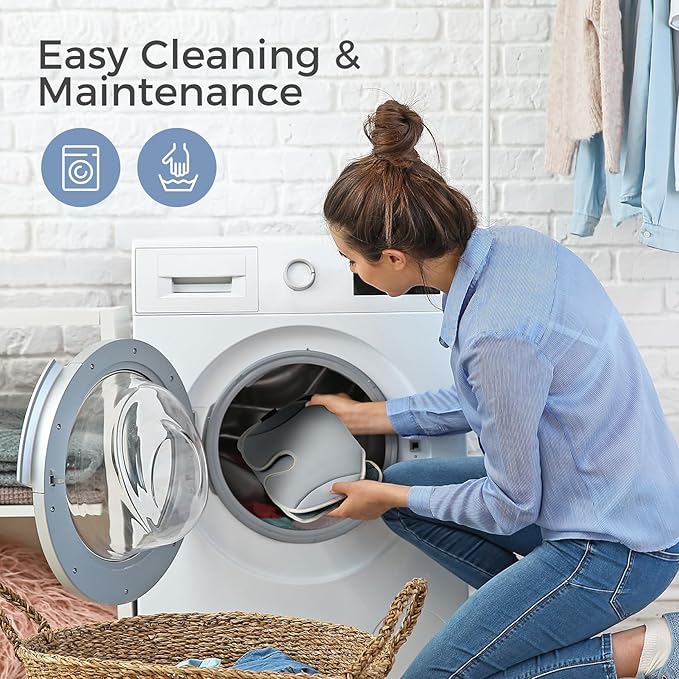 Momcozy Stroller Cooling Pad | Universal Soft Cooler Pad, Breathable & Adjustable Car Seat Liner | Detachable 2-Piece Cooling Cushion | Fits Strollers, Car Seat, High Chair, Bassinet, Swing