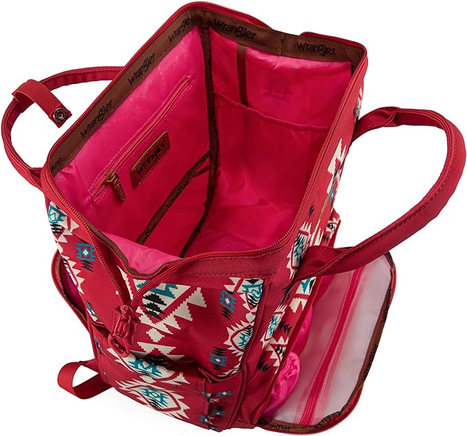 Montana West Wrangler Callie Diaper Bag Backpack with Stroller Straps Multifunction Baby Travel Bag WG2204-9110BDY