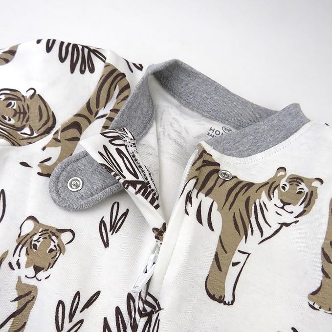 HonestBaby Sleep & Play Footed One-piece Pajama Sleeper 100% Organic Cotton, Baby Boys