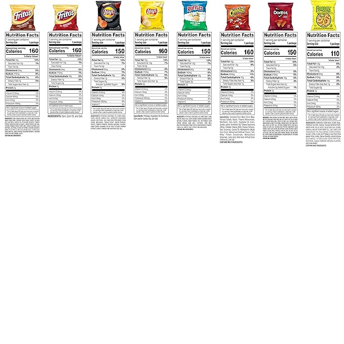 Frito-Lay Variety Packs, Party Mix, Single Serve Bags (40 Pack)