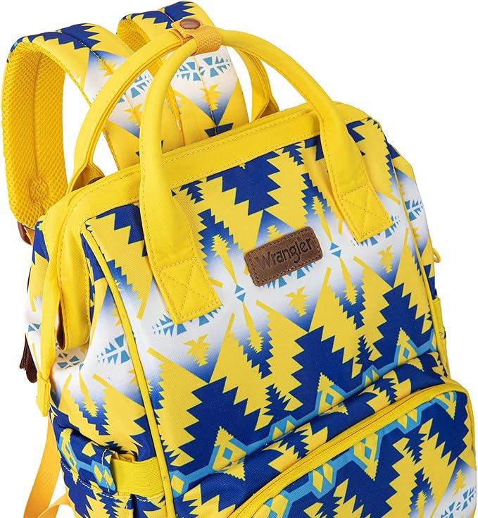 Montana West Wrangler Callie Diaper Bag Backpack with Stroller Straps Multifunction Baby Travel Bag WG2204-9110YL