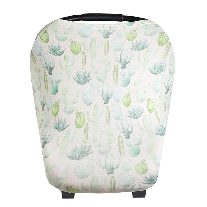 Baby Car Seat Cover Canopy and Nursing Cover Multi-Use Stretchy 5 in 1 Gift Desert by Copper Pearl
