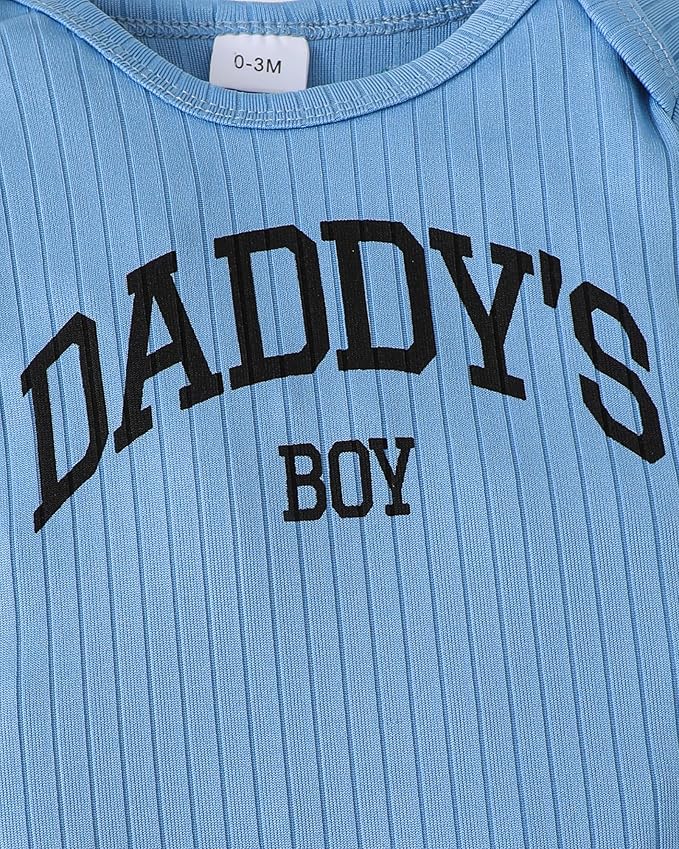 SUNNY PIGGY Baby Boy Clothes Newborn Infant Boys Outfits Romper Hat Pants 3PC Set 0-3 3-6 6-12 12-18 Month Clothing Gift